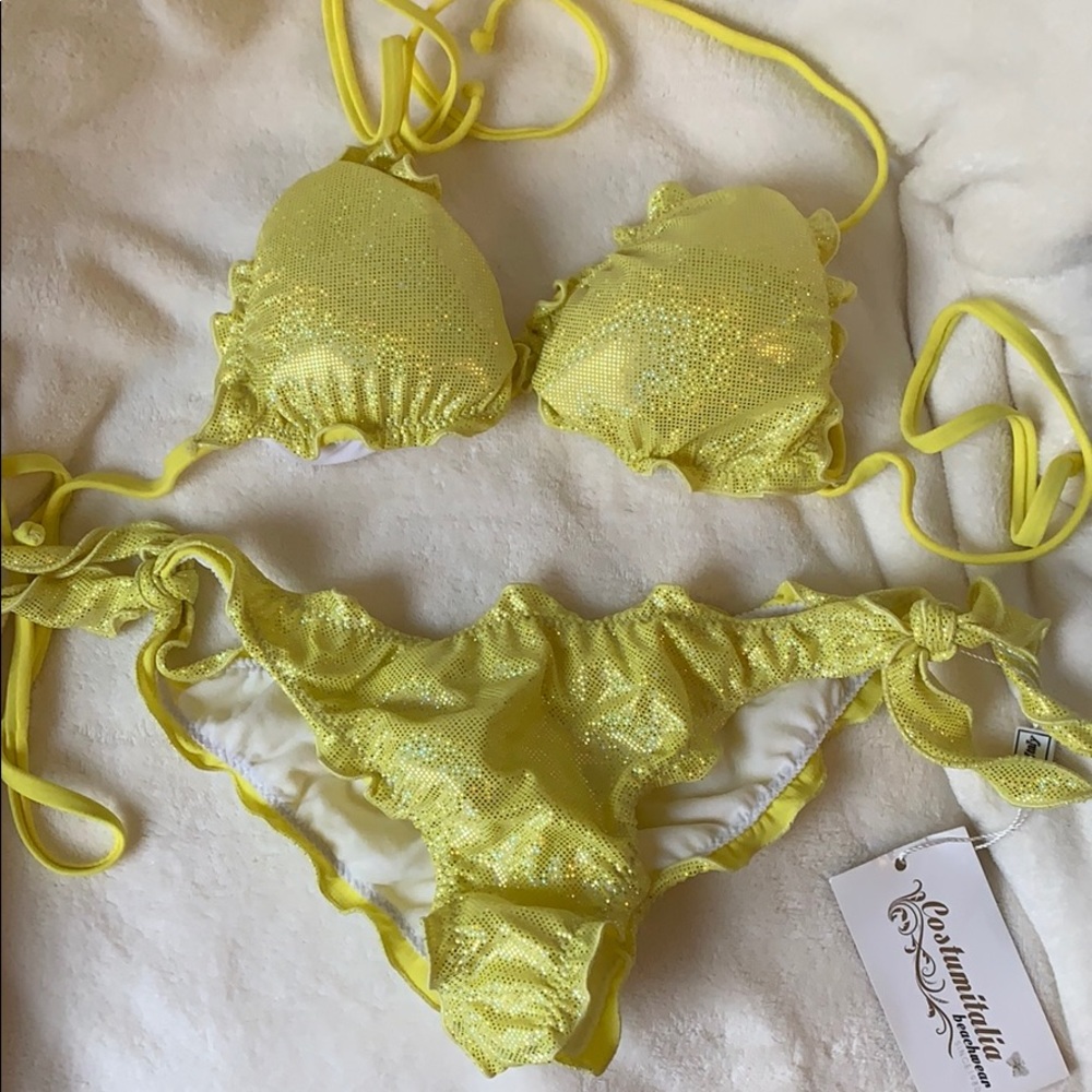 Yellow bikini
